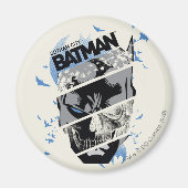 Gotham City Batman Skull Collage Magnet (Vorne)