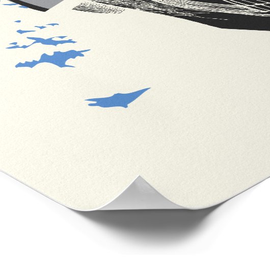 Gotham City Batman Skull Collage Poster (Ecke)