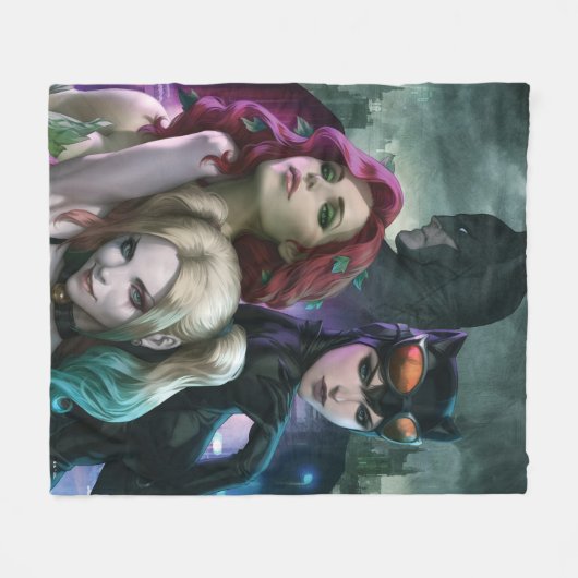 Gotham City Sirens #1000 Comic Cover Variant Fleecedecke (Vorderseite (Horizontal))