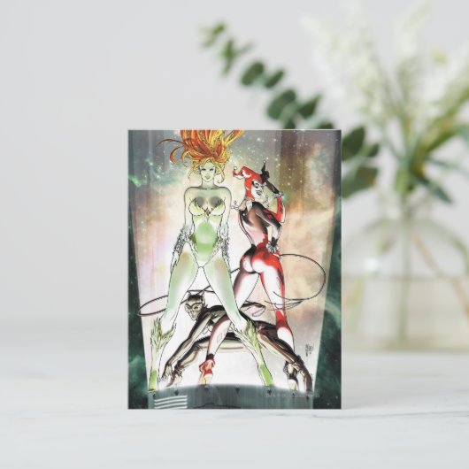 Gotham City Sirens Cv1 Postkarte (Stehend Vorderseite)