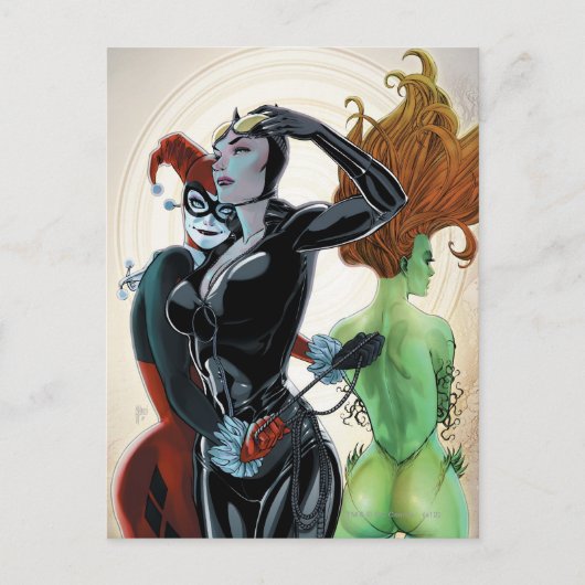 Gotham City Sirens Cv4 Postkarte (Vorderseite)