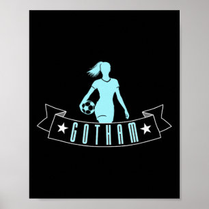 Gotham Fußball Fan Support Stadion Zeigen Sie Ihre Poster
