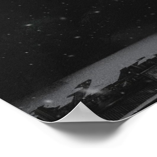 Gotham Garden (Winter) Poster (Ecke)