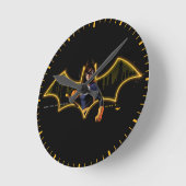 Gotham Knights Batgirl im Logo Runde Wanduhr (Winkel)