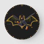 Gotham Knights Batgirl im Logo Runde Wanduhr (Vorderseite)