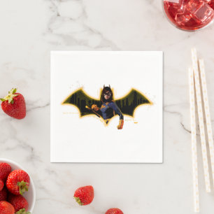 Gotham Knights Batgirl im Logo Serviette