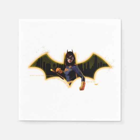 Gotham Knights Batgirl im Logo Serviette (Vorderseite)
