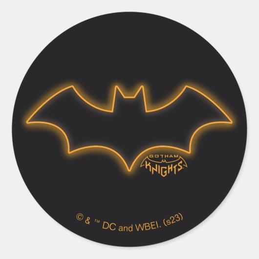 Gotham Knights Batgirl-Logo Runder Aufkleber (Vorderseite)
