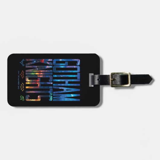 Gotham Knights City Letting Gepäckanhänger (Vorderseite horizontal)