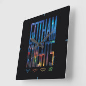 Gotham Knights City Letting Quadratische Wanduhr (Winkel)