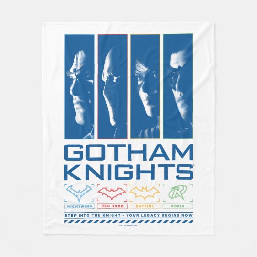 Gotham Knights Face Panels Fleecedecke (Vorderseite)