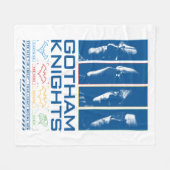 Gotham Knights Face Panels Fleecedecke (Vorderseite (Horizontal))