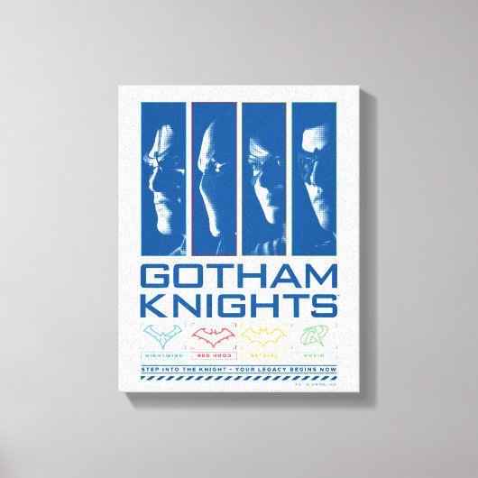 Gotham Knights Face Panels Leinwanddruck (Vorderseite)