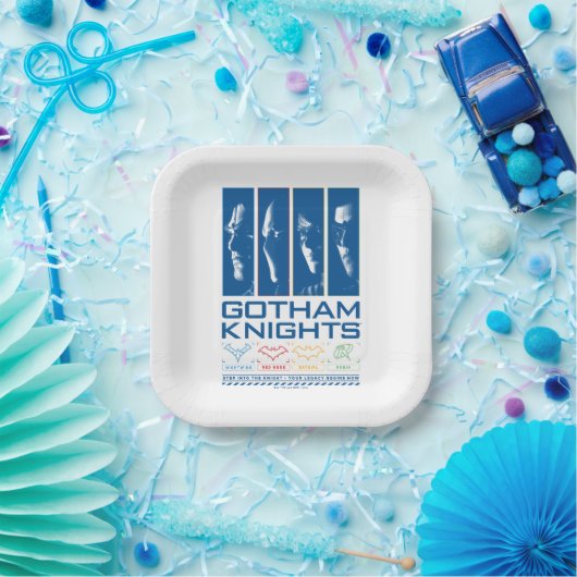 Gotham Knights Face Panels Pappteller (Party)