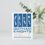 Gotham Knights Face Panels Postkarte (Stehend Vorderseite)
