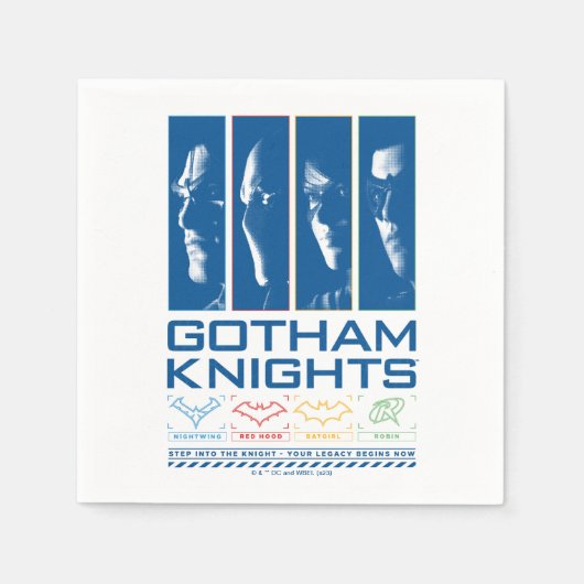 Gotham Knights Face Panels Serviette (Vorderseite)