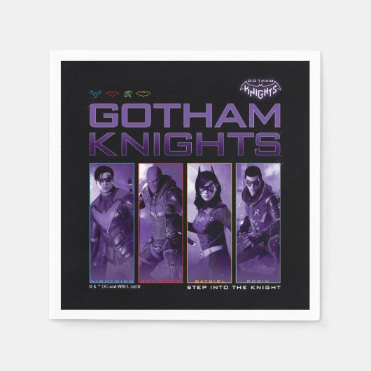 Gotham Knights Hero Panels Serviette (Vorderseite)