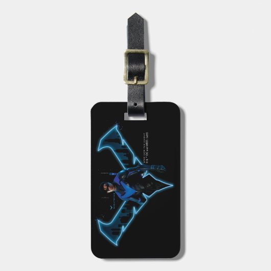Gotham Knights Nachts in Logos Gepäckanhänger (Vorderseite vertikal)