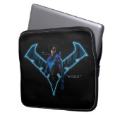 Gotham Knights Nachts in Logos Laptopschutzhülle (Vorderseite Links)