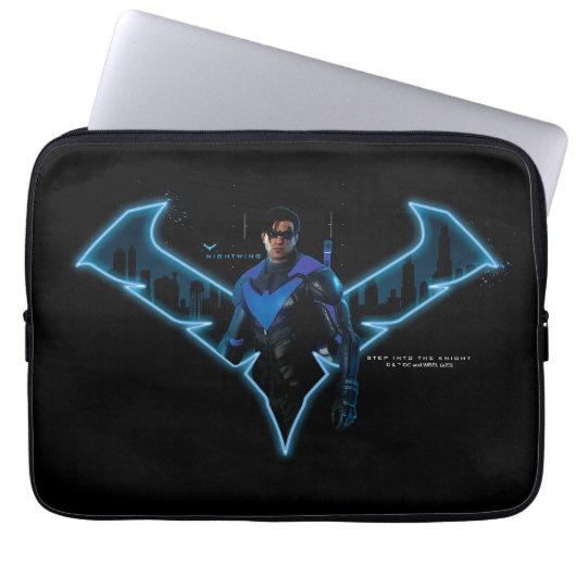 Gotham Knights Nachts in Logos Laptopschutzhülle (Vorderseite)