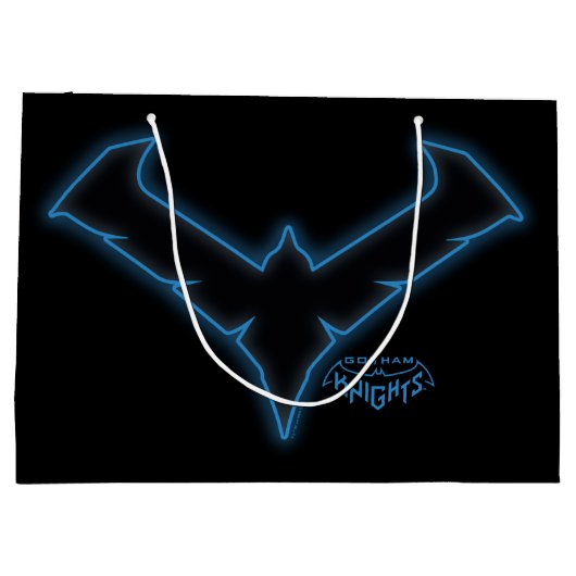 Gotham Knights-Nachts-Logo Große Geschenktüte (Rückseite)