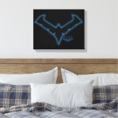Gotham Knights-Nachts-Logo Leinwanddruck (Insitu (Schlafzimmer))