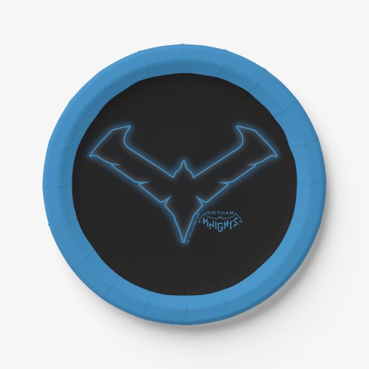 Gotham Knights-Nachts-Logo Pappteller (Vorderseite)
