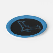 Gotham Knights-Nachts-Logo Pappteller (Schrägansicht)