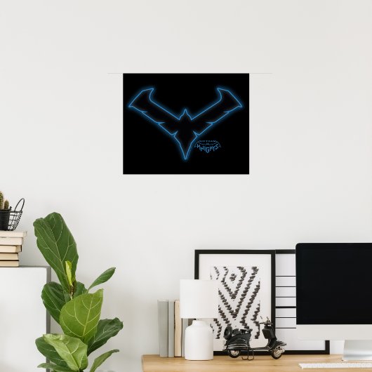 Gotham Knights-Nachts-Logo Poster (Heimbüro)