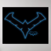 Gotham Knights-Nachts-Logo Poster (Vorne)
