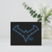 Gotham Knights-Nachts-Logo Postkarte (Stehend Vorderseite)
