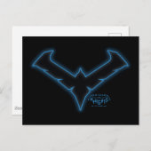 Gotham Knights-Nachts-Logo Postkarte (Vorne/Hinten)