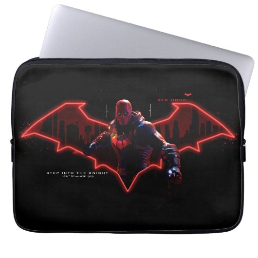 Gotham Knights Red Hood in Logo Laptopschutzhülle (Vorderseite)