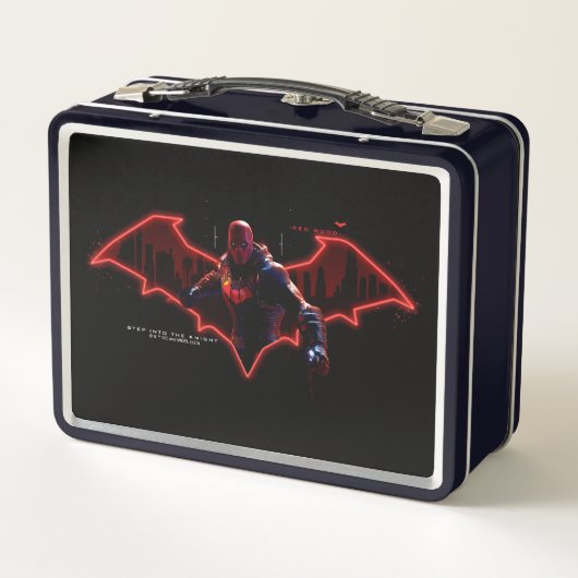 Gotham Knights Red Hood in Logo Metall Brotdose (Rückseite)