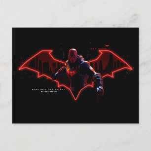 Gotham Knights Red Hood in Logo Postkarte