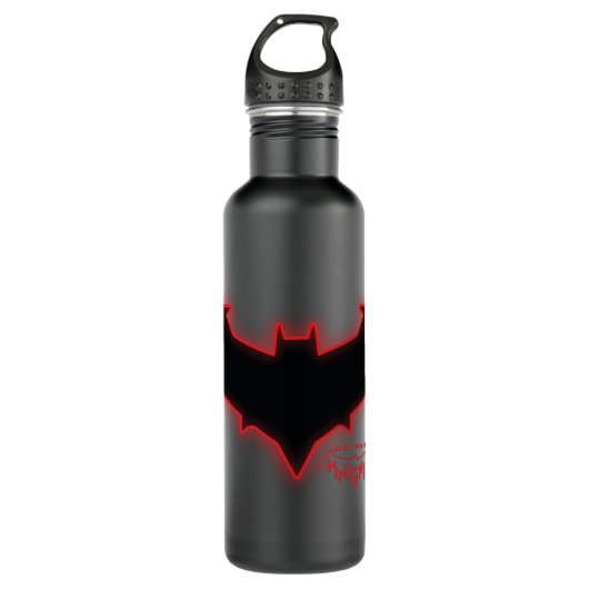 Gotham Knights Red Hood Logo Edelstahlflasche (Vorderseite)
