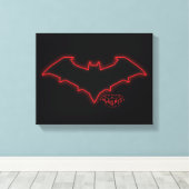 Gotham Knights Red Hood Logo Leinwanddruck (Insitu (Holzboden))