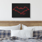 Gotham Knights Red Hood Logo Leinwanddruck (Insitu (Schlafzimmer))