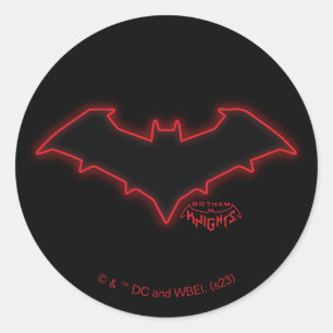 Gotham Knights Red Hood Logo Runder Aufkleber