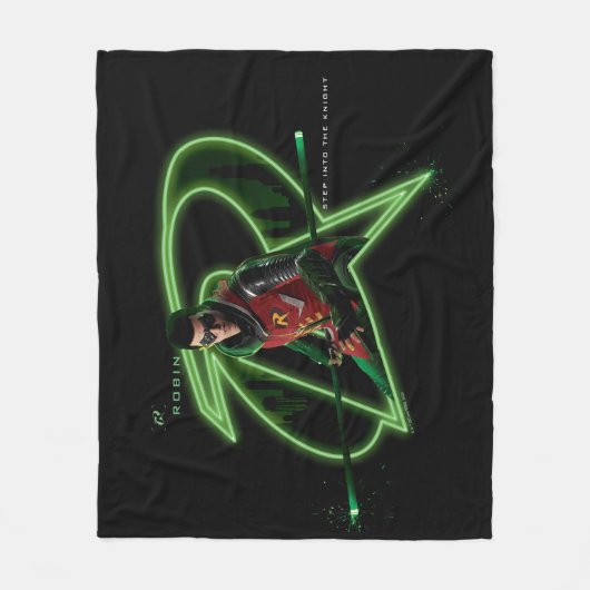 Gotham Knights Robin-Logo Fleecedecke (Vorderseite)
