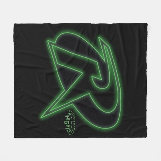 Gotham Knights Robin Logo Fleecedecke (Vorderseite (Horizontal))