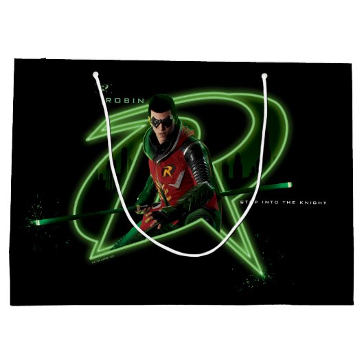 Gotham Knights Robin-Logo Große Geschenktüte (Rückseite)