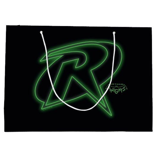Gotham Knights Robin Logo Große Geschenktüte (Rückseite)
