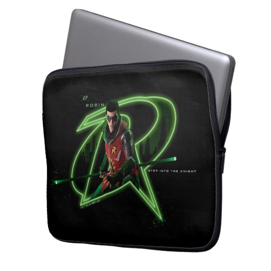 Gotham Knights Robin-Logo Laptopschutzhülle (Vorderseite Links)