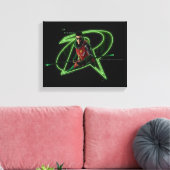 Gotham Knights Robin-Logo Leinwanddruck (Insitu (Wohnzimmer))