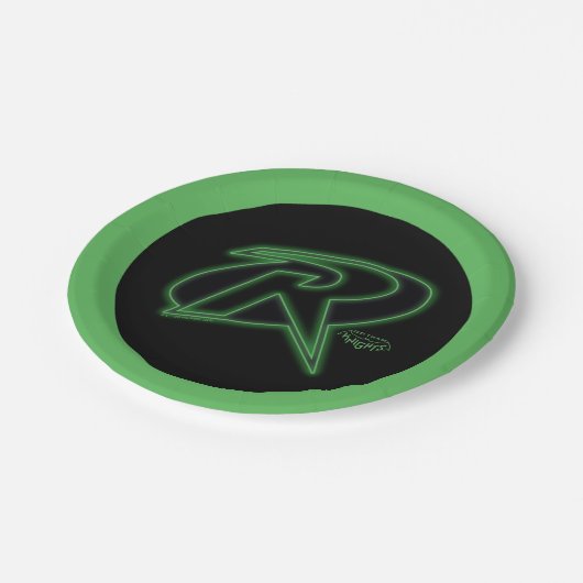 Gotham Knights Robin Logo Pappteller (Schrägansicht)