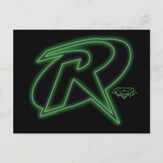Gotham Knights Robin Logo Postkarte (Vorderseite)