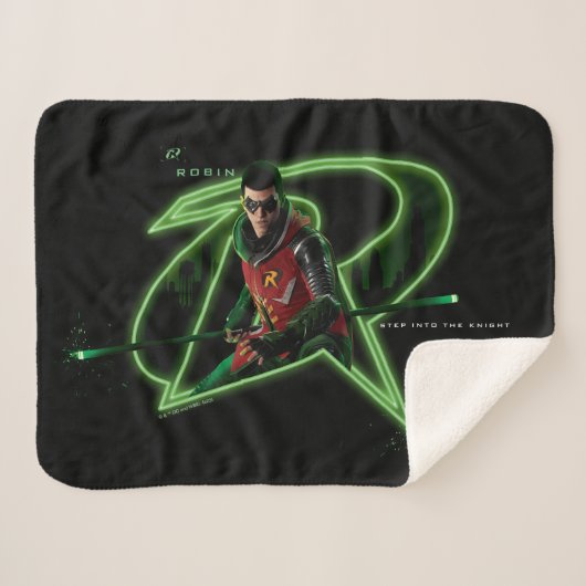 Gotham Knights Robin-Logo Sherpadecke (Vorderseite (Horizontal))