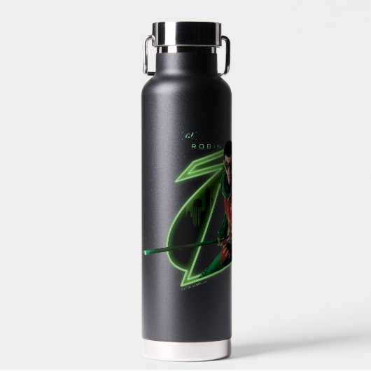 Gotham Knights Robin-Logo Trinkflasche (Vorne)