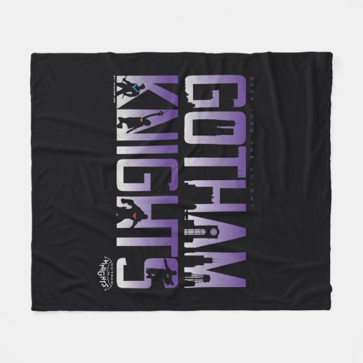 Gotham Knights-Silhouetten Fleecedecke (Vorderseite (Horizontal))